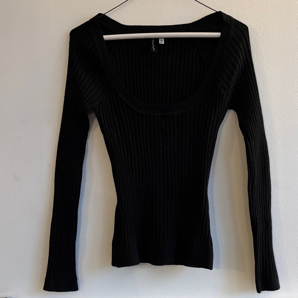 Heart Soul Black Long Sleeve Top